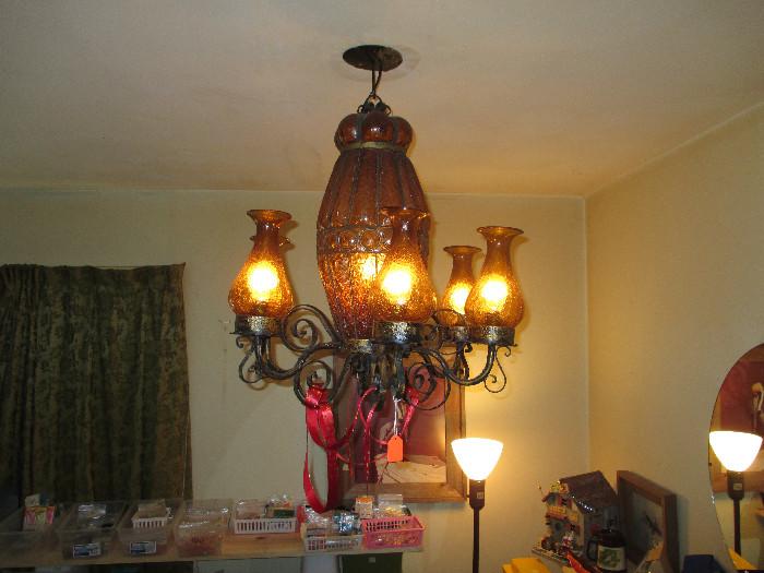 Taller Mora Vintage Wrought Iron Light Fixtures