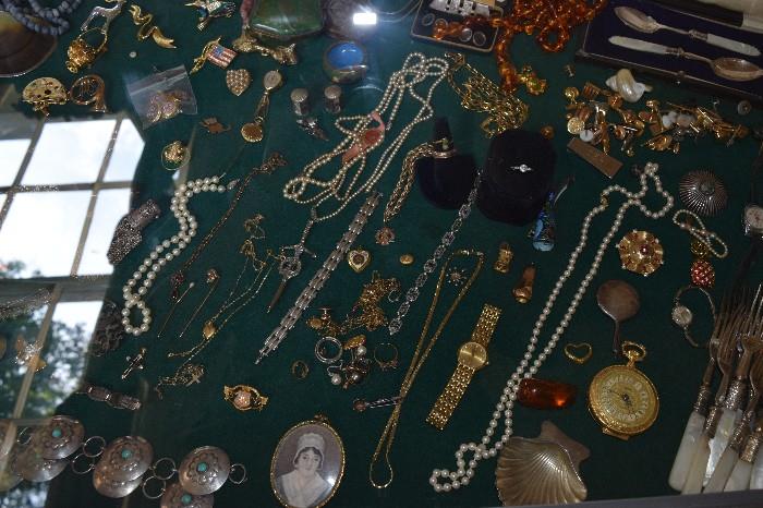 Sterling, Fine and costume jewelry