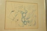 Lot 268  -  SALVADOR DALI Surrealist Print. Winged Horse Pegasus. Signed in Print. -- Dimensions:  Image Size: H: 11 inches: W: 9 inches --- 