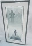 Lot 335  -  David Harrison Lithograph Print.  The Ascent.  60/200  signed.-- Dimensions:  Image Size: H: 30.5 inches: W: 12.75 inches --- 