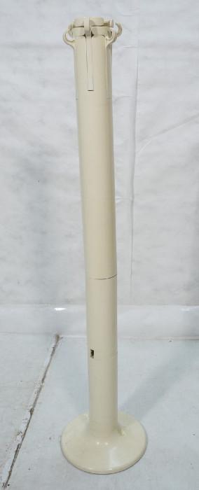 Lot 439  -  70's Modern CASTELLI Italian Plastic Coat Rack. PLANTA Floor Model. Cream molded plastic column has lower swing out elements to hold umbrellas.  ANOMINA CASTELLI Mark. Designer PIRETTI.-- Dimensions:  H: 66.5 inches: W: 15 inches --- 