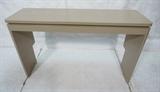 Lot 347  -  Springer Style Console Sofa Table.  Faux Lizard skin.-- Dimensions:  H: 30.25 inches: W: 49 inches: D: 15 inches --- 