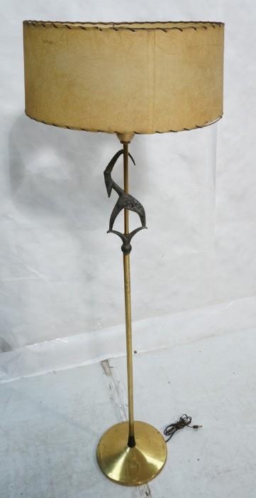 Lot 758  -  Vintage Gazelle Floor Lamp. REMBRANDT Lamps. -- Dimensions:  H: 59 inches: W: 19 inches: D: 19 inches --- 