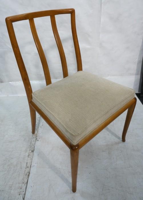 Lot 780  -  ROBSJOHN GIBBINGS Side Chair. Curved Spindle Back. American Modern. Not marked. -- Dimensions:  H: 35 inches: W: 22 inches: D: 23 inches --- 