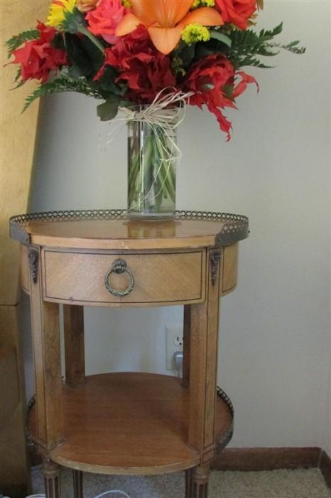 Two of these darling side tables.