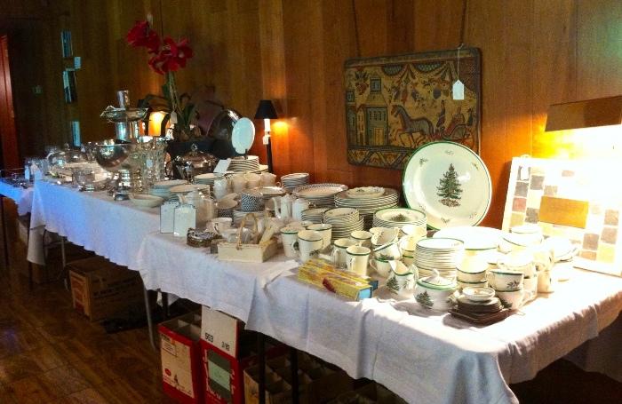 Many many sets of china including Spode, Shelley, Lennox, Adams Ironstone.  