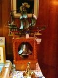Ship bell mounted in box.  Ship model.