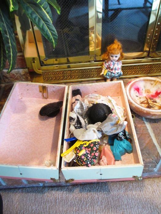 GINNY DOLL AND TRUNK WITH CLOTHES