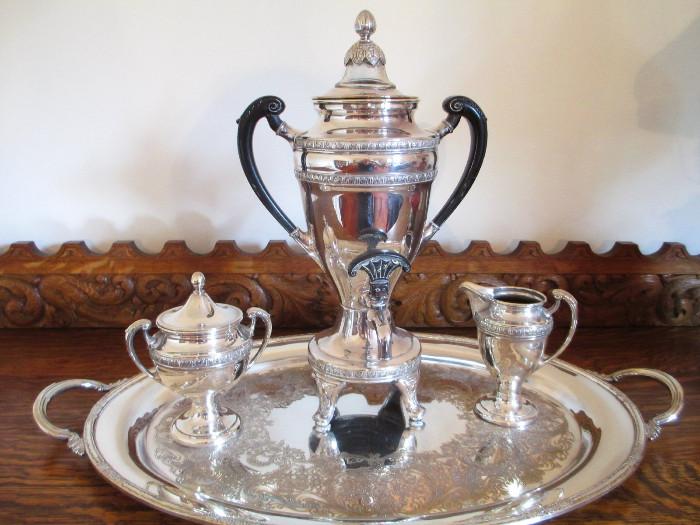 SILVER PLATED COFFEE SET