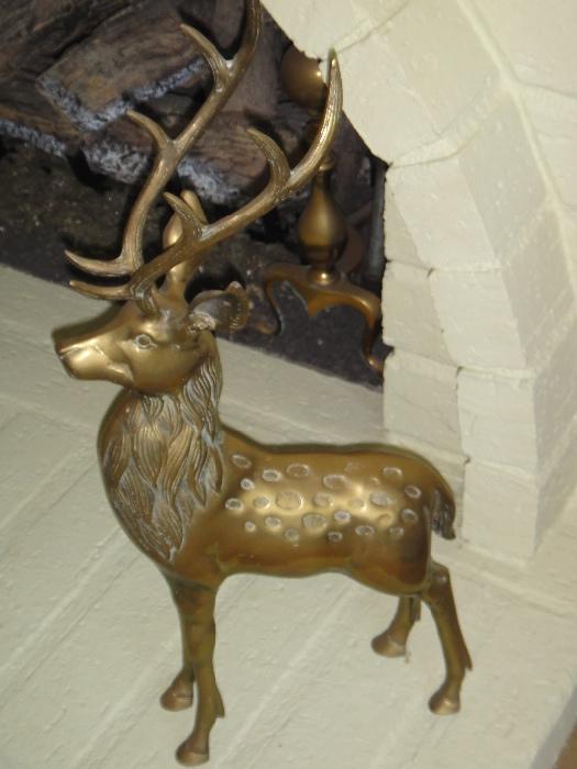 Brass stag 18 inches