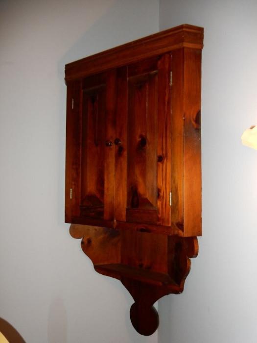 Antique Hanging Corner Cabinet