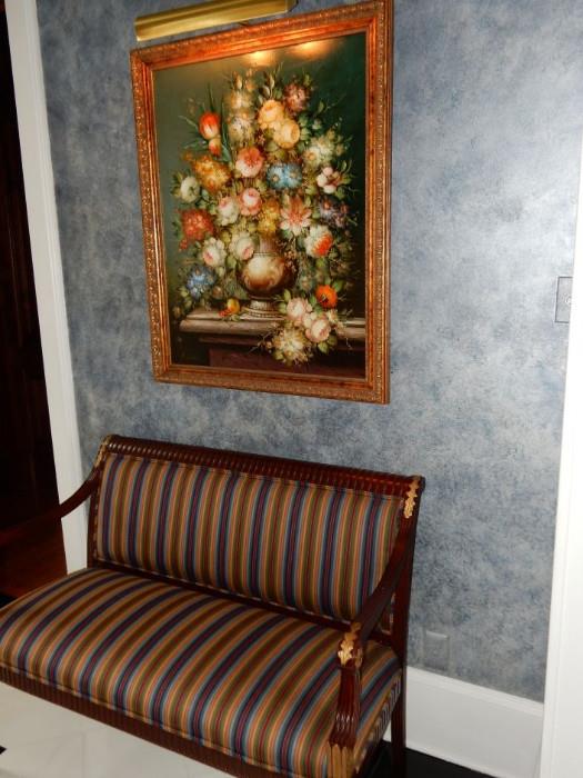 Floral Still Life. 28 x 36" Cost $4000 sell for $1900