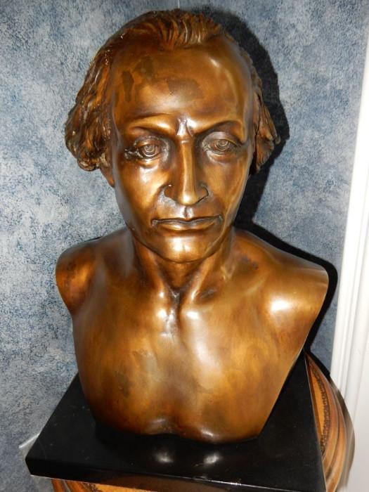 George Washington Bronze Bust. Cost $1500 sell for $550. 