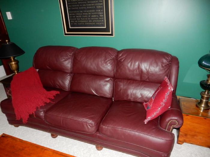 Fine Leather sofa! 