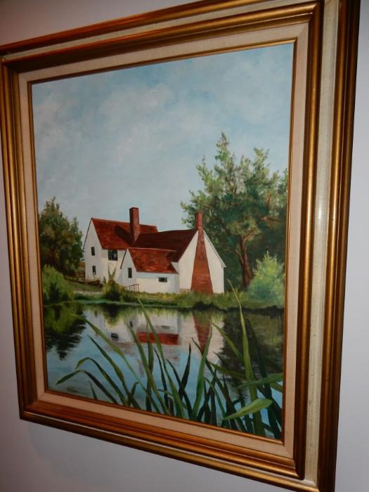 Little Cottage by the Water by, Lucille Graylock. 22" x 28" $295