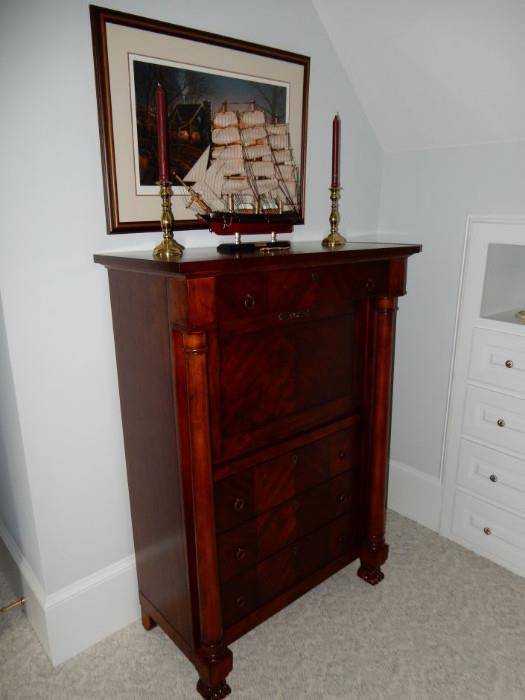 Gorgeous Secretaire. Fall front. Empire Style