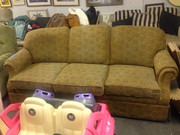 Camel Colored Comfy Couch