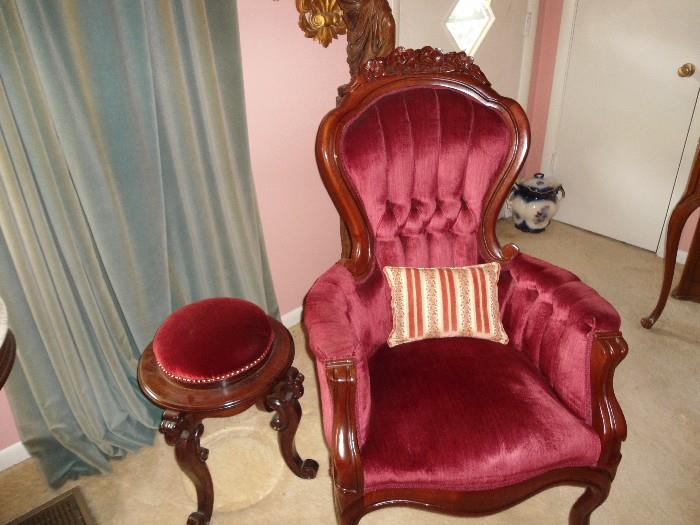 His/Her  -  Gentlemen/Ladies Victorian Chairs.