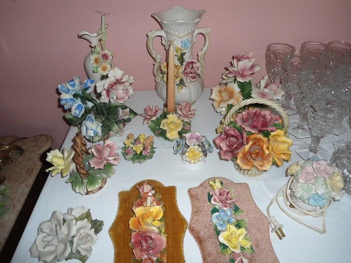 Lots more "Capodimonte"  Made in Italy and now you can add to your collection....So Elegant..