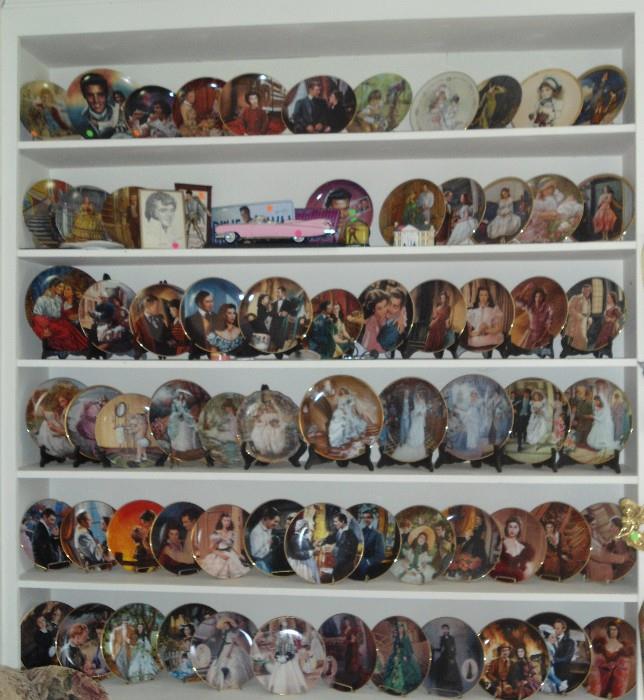 Cabinets/ FULL of plate collections  "Gone with the Wind"...Bridal, etc..