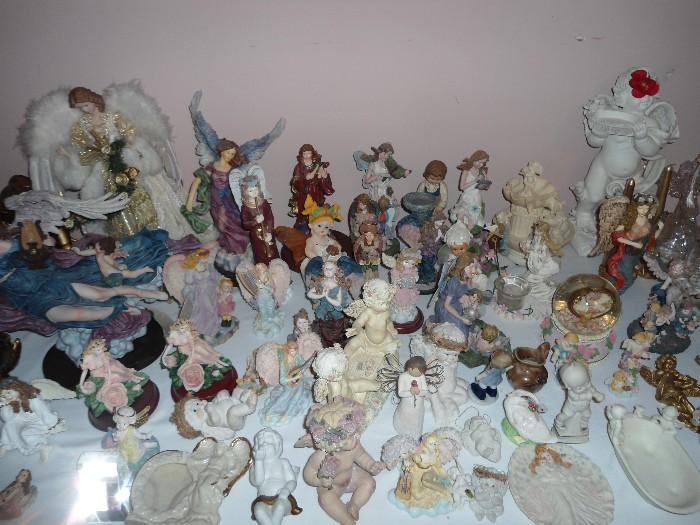 Angels, Cherubs...Tables FULL of collections...