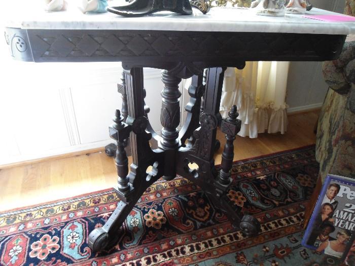 Elegant marble Top table....Not made in the USA.