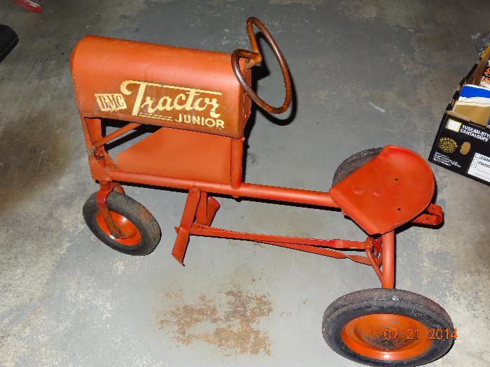 Tractor pedal car