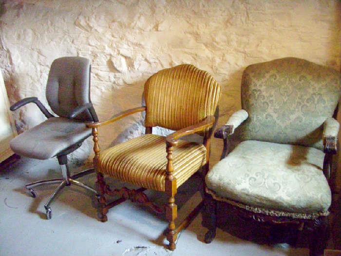 Vintage, Upholstered Chairs