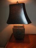 Metal Lamp w/Black Shade