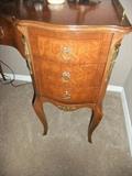 Detail of Writing Desk Drawers & Brass Trim