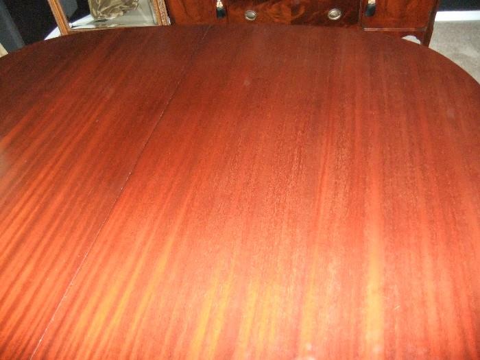 Top of Mahogany Dining Rm Table