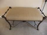 Metal & Cloth Bench