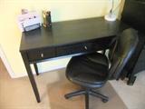 Black writing Desk & chair