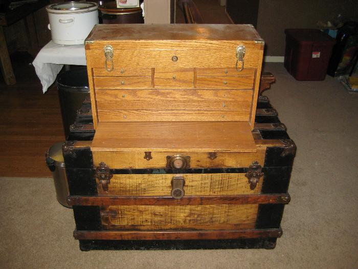 Large trunk and machinist tool case