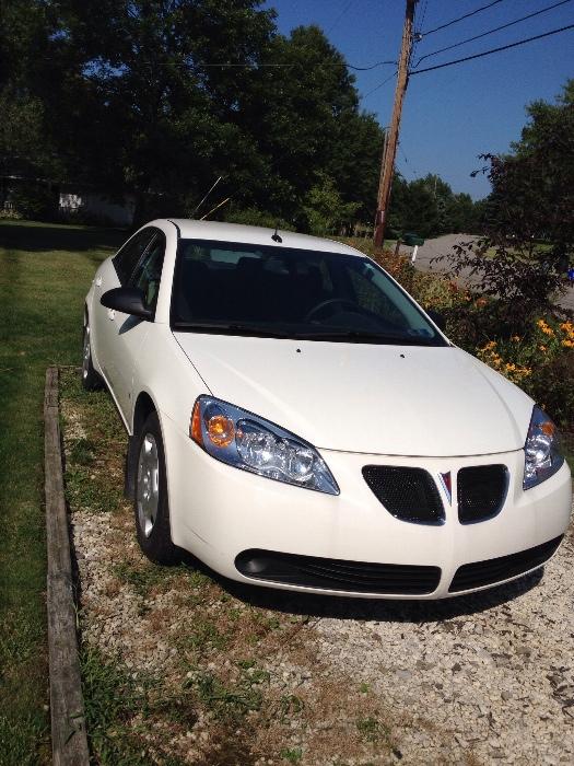 2008 Pontiac G6, only 16,000 miles, excellent condition.