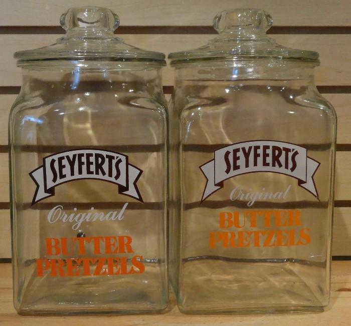Seyferts Pretzel Jars, Counter Displays