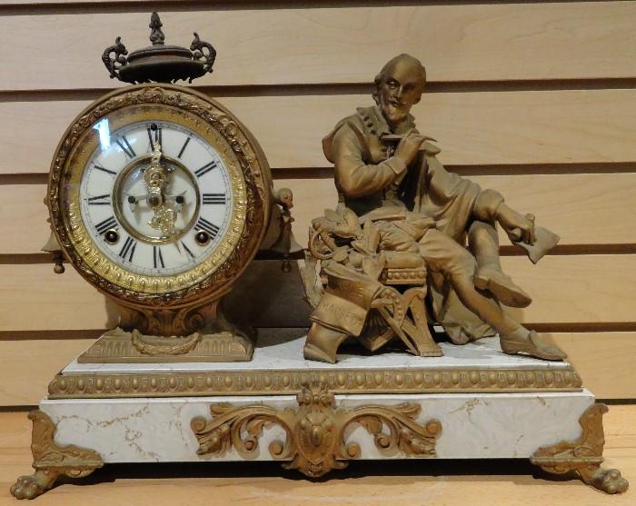 Shakespeare Clock, Wind Up, Clocks, Mantle Clocks, Ansonia