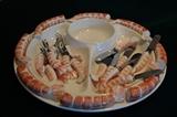 Decorative serving platter