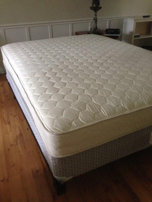 Queen Mattress, Box Springs and Bed Frame