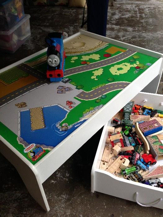 Thomas the Train Play Table with Thomas Accessory Carrying Case