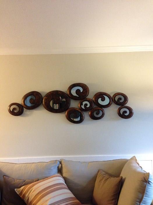 Decorative Wall Hanging with Mirrors