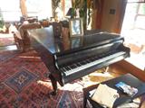 1897 Black Hungarian Luna Weiss Baby Grand Piano
