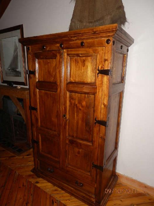 Armoire with hand wrought hardware