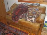 leather love seat