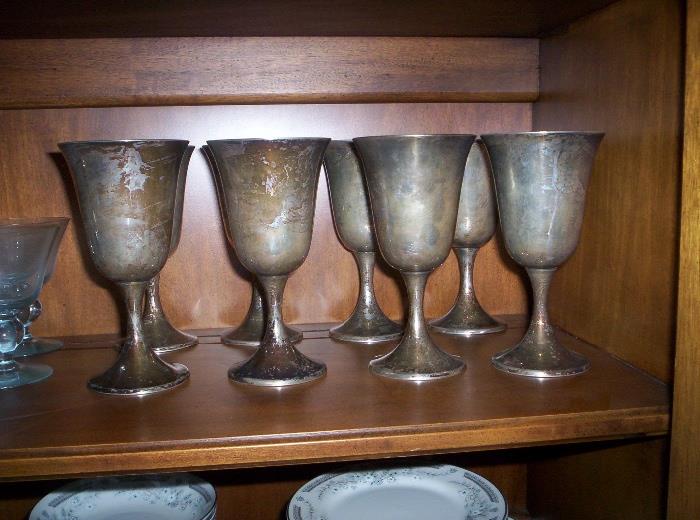 Solid Stering Silver Goblets