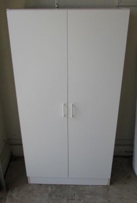 White 4 Shelf Storage Cabinet