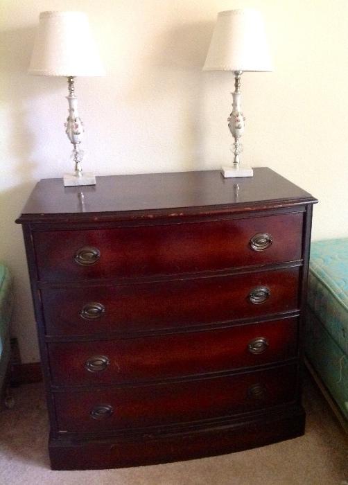 1949s cherry small chest of drawers