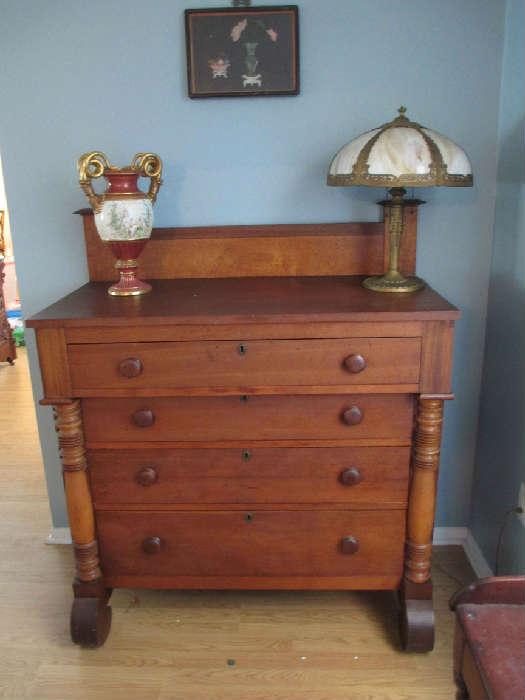 1850S SOLID WALNUT CHEST