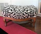 Black & White Ottoman