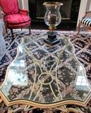 William Switzer Hand Forged Iron and Bevelled Glass Cocktail Table